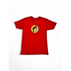 Buc-ees Bucees Red Short Sleeve Crew Neck Graphic T-Shirt Youth Size Medium